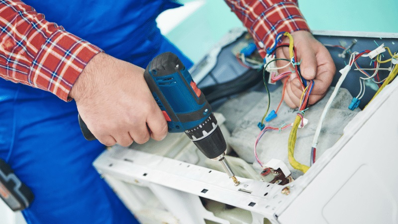 Aliağa Samsung Samsung çamaşır makinesi kart tamiri – Su almama arızası orijinal parça ile giderildi. - Teknik servis örneği
